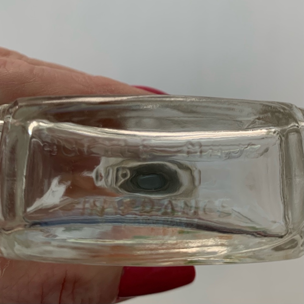 Hand painted peach flowers perfume bottle by Gale Blashka Guilt Reflections - Picture 8 of 12